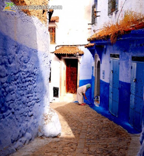 Marokkó kék utcája