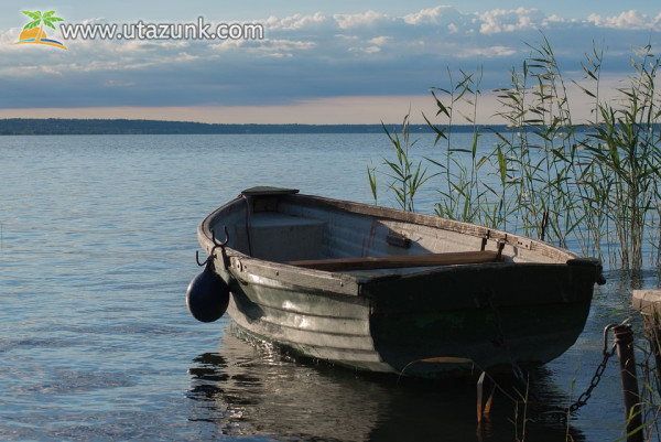 Balaton, csónak, vízpart