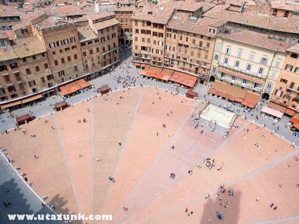Piazza del Campo, Siena, Olaszország