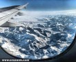 Az Alpok a repülõ ablakából nézve