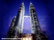 A Petronas tornyok Kuala Lumpur-ban